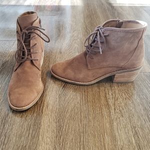 Lucky Brand Laced Ankle Boots